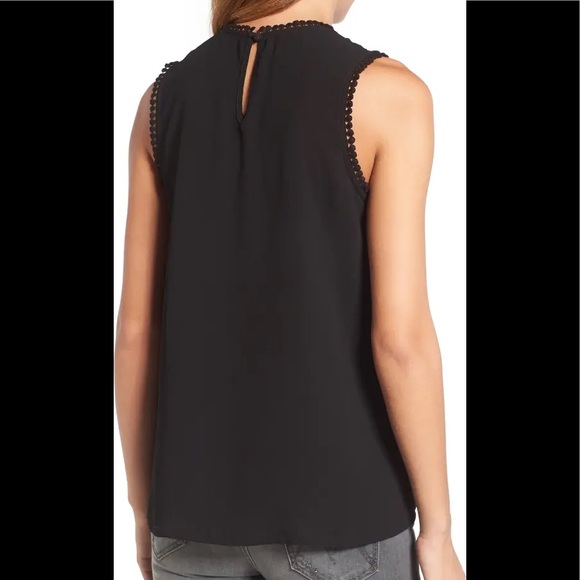 Halogen Hot Pink Dressy Appliqué Sleeveless Top - Picture 8 of 8